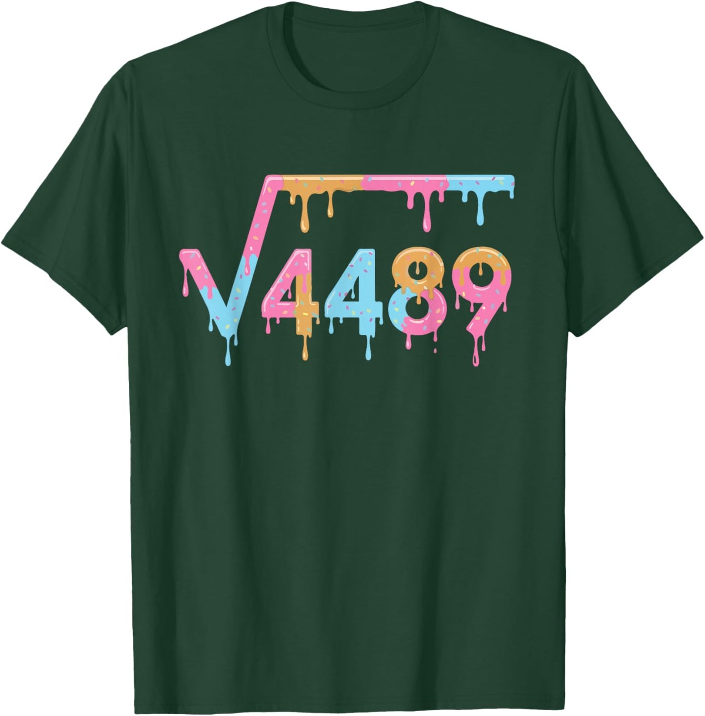 6 7 Meme Square Root 4489 Math Teacher Six Seven Solve 67 T-Shirt - T-Shirt | Forest