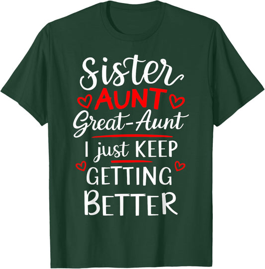 Mother's Day Grandkids Sister Aunt Great Aunt T-Shirt - T-Shirt | Forest