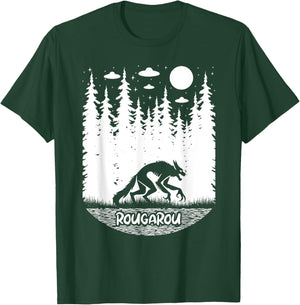 Funny Cryptid Rougarou Ufos Folklore Creature Cryptozoology T-Shirt - T-Shirt | Forest