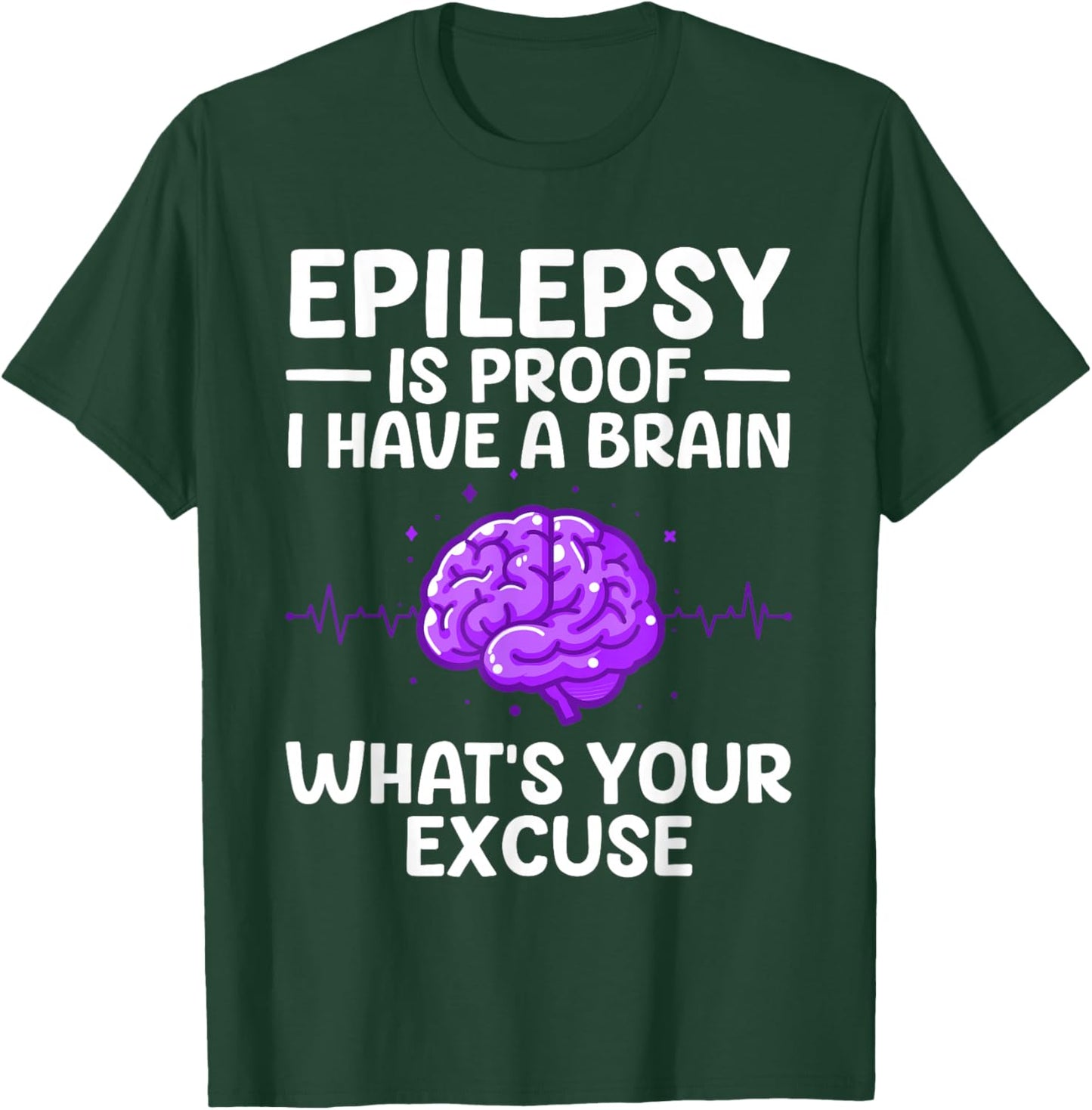 Epilepsy Women Kids Epileptic Epilepsy Awareness T-Shirt - T-Shirt | Forest