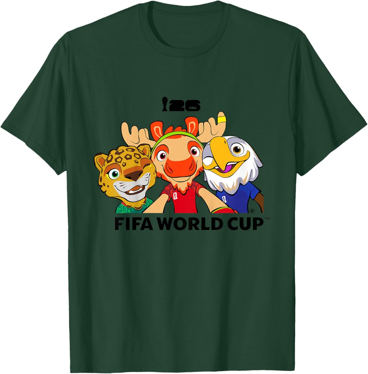 Enfant FIFA World CUP26 Host Country Mascotte Groupe T-Shirt - T-Shirt | Forest