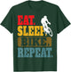 Eat Sleep Bike Repeat Cycling Cyclist Bicycling Kids Boys T-Shirt - T-Shirt | Forest