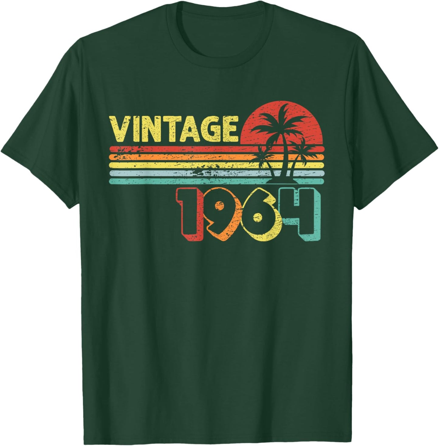 1964 62 Years Man Woman Birthday Gift Man 1964 T-Shirt - T-Shirt | Forest