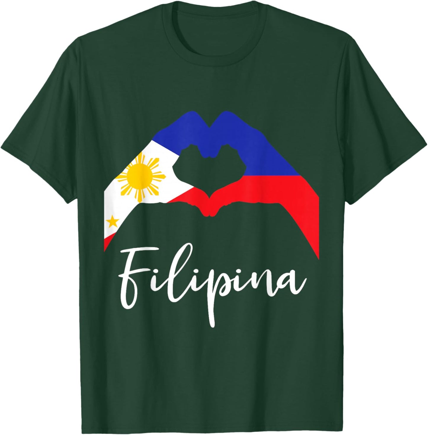 Filipina Love Pinay Philippines Flag T-Shirt - T-Shirt | Forest