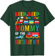 Mommy Of The Birthday Boy Transportation Family Matching T-Shirt - T-Shirt | Forest
