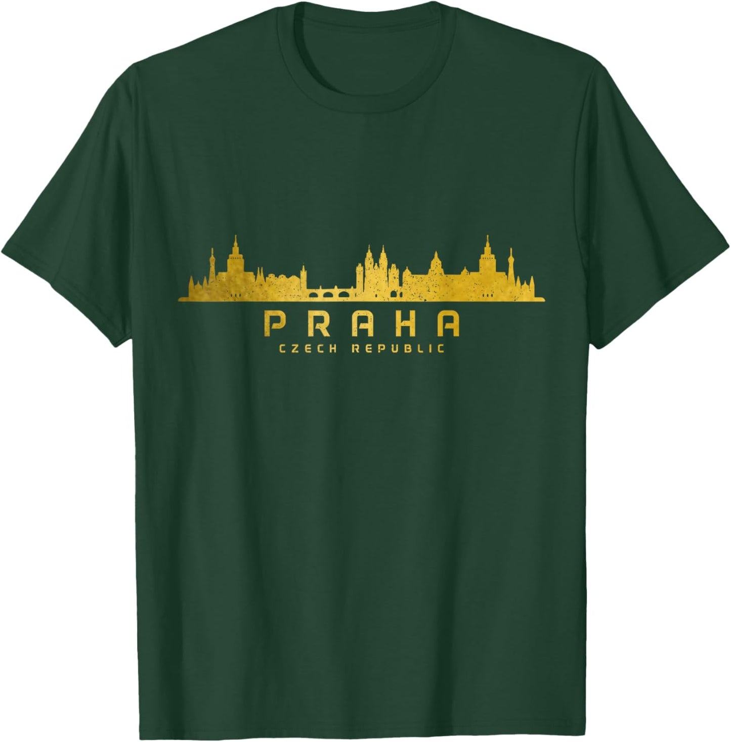Prague Skyline Czech Republic Praha Souvenir T-Shirt - T-Shirt | Forest