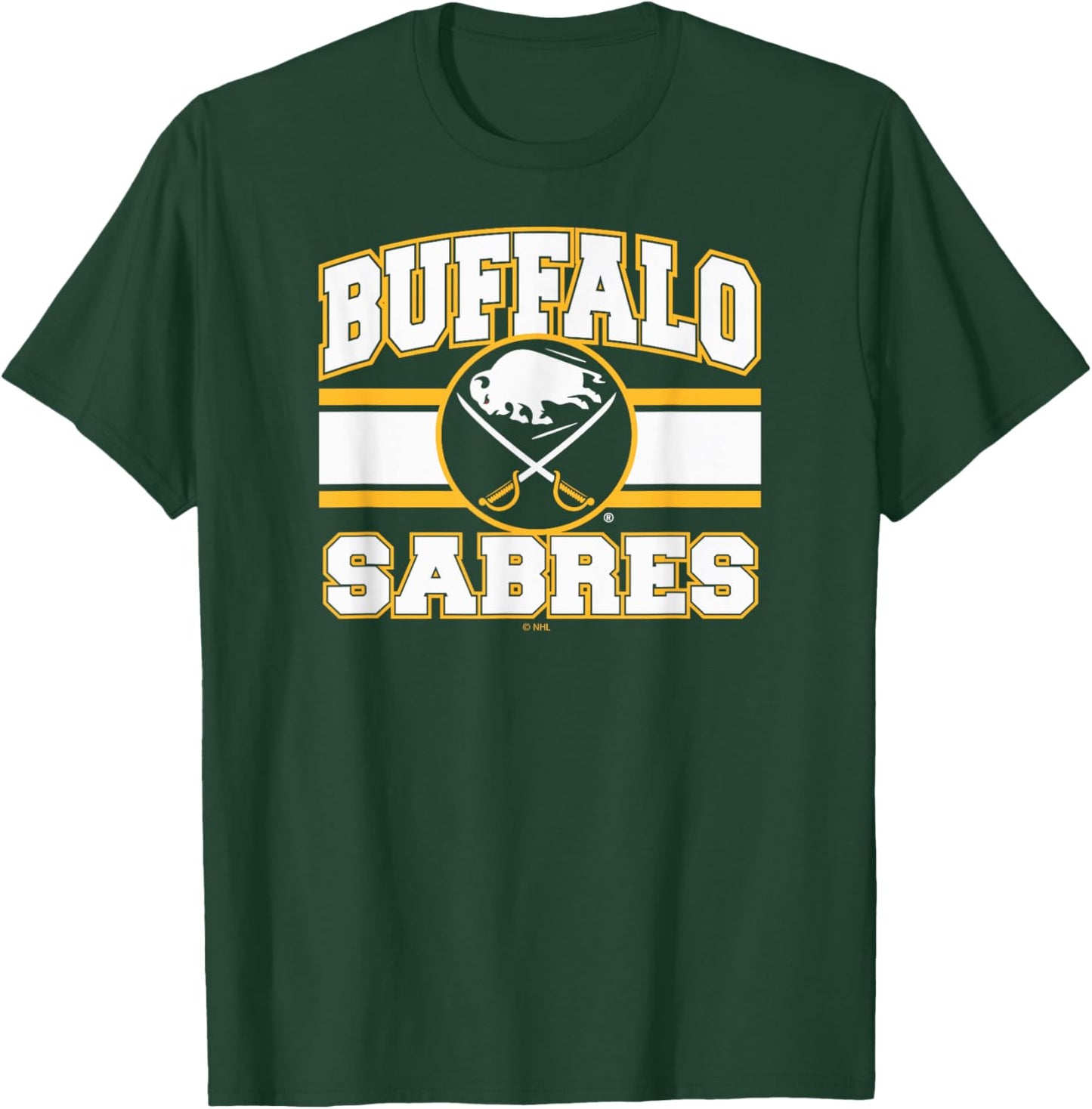 Buffalo Sabres Stripe Royal Blue Officially Licensed T-Shirt - T-Shirt | Forest