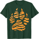Cool Tiger Print Paw Tiger Love | Animal Print Design T-Shirt - T-Shirt | Forest