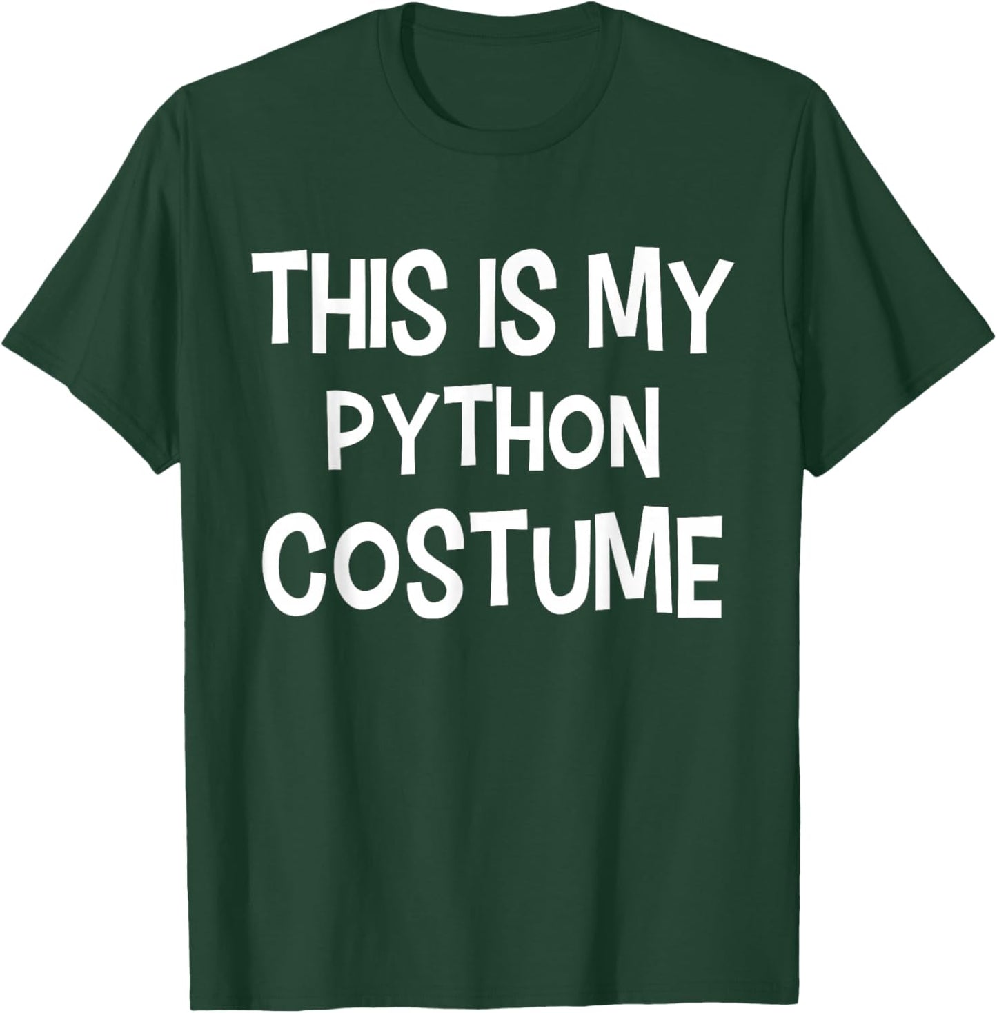 This is My Python Costume Halloween Simple Costume T-Shirt - T-Shirt | Forest