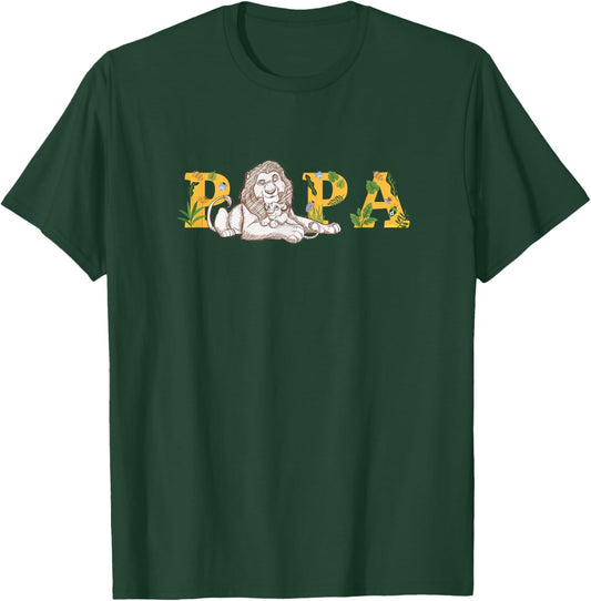 Disney The Lion King Papa Father's Day Mufasa & Simba Sketch T-Shirt - T-Shirt | Forest