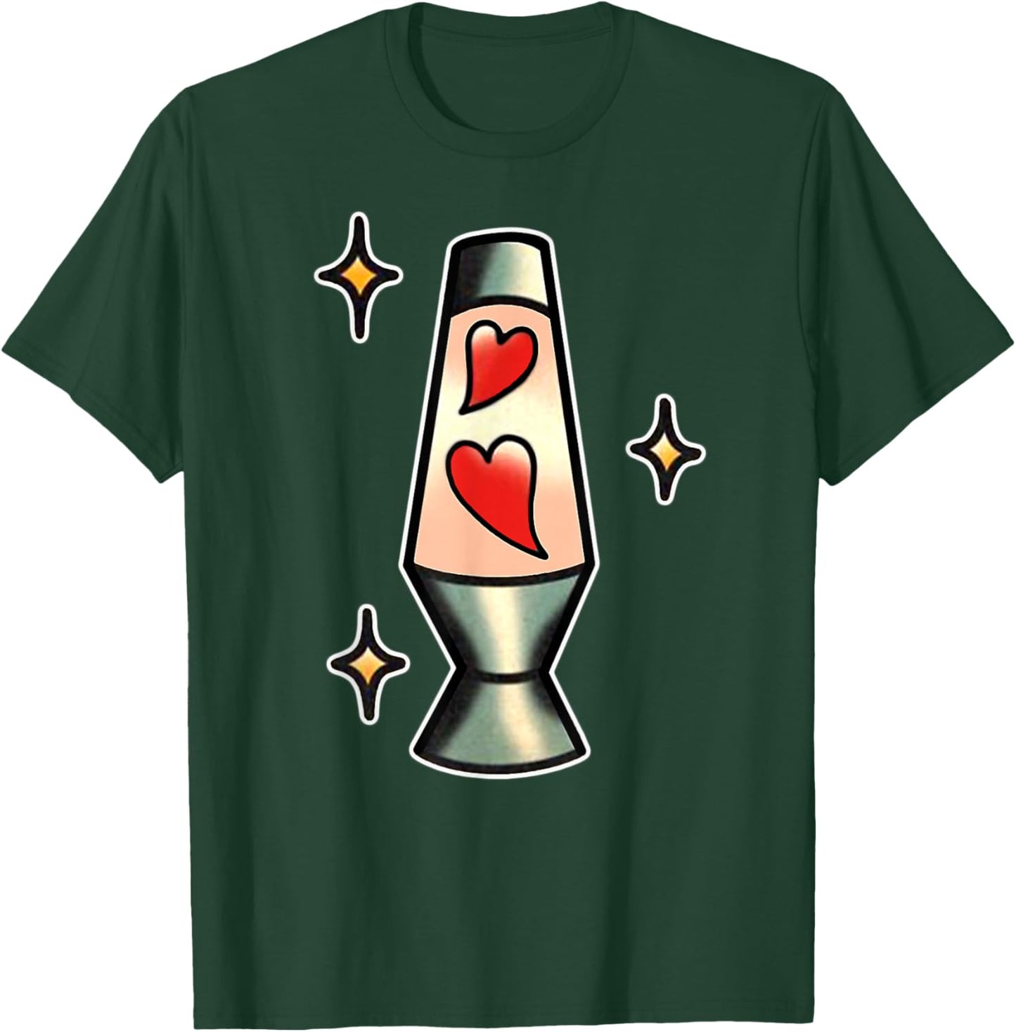 Lava Lamp Hearts T-Shirt - T-Shirt | Forest