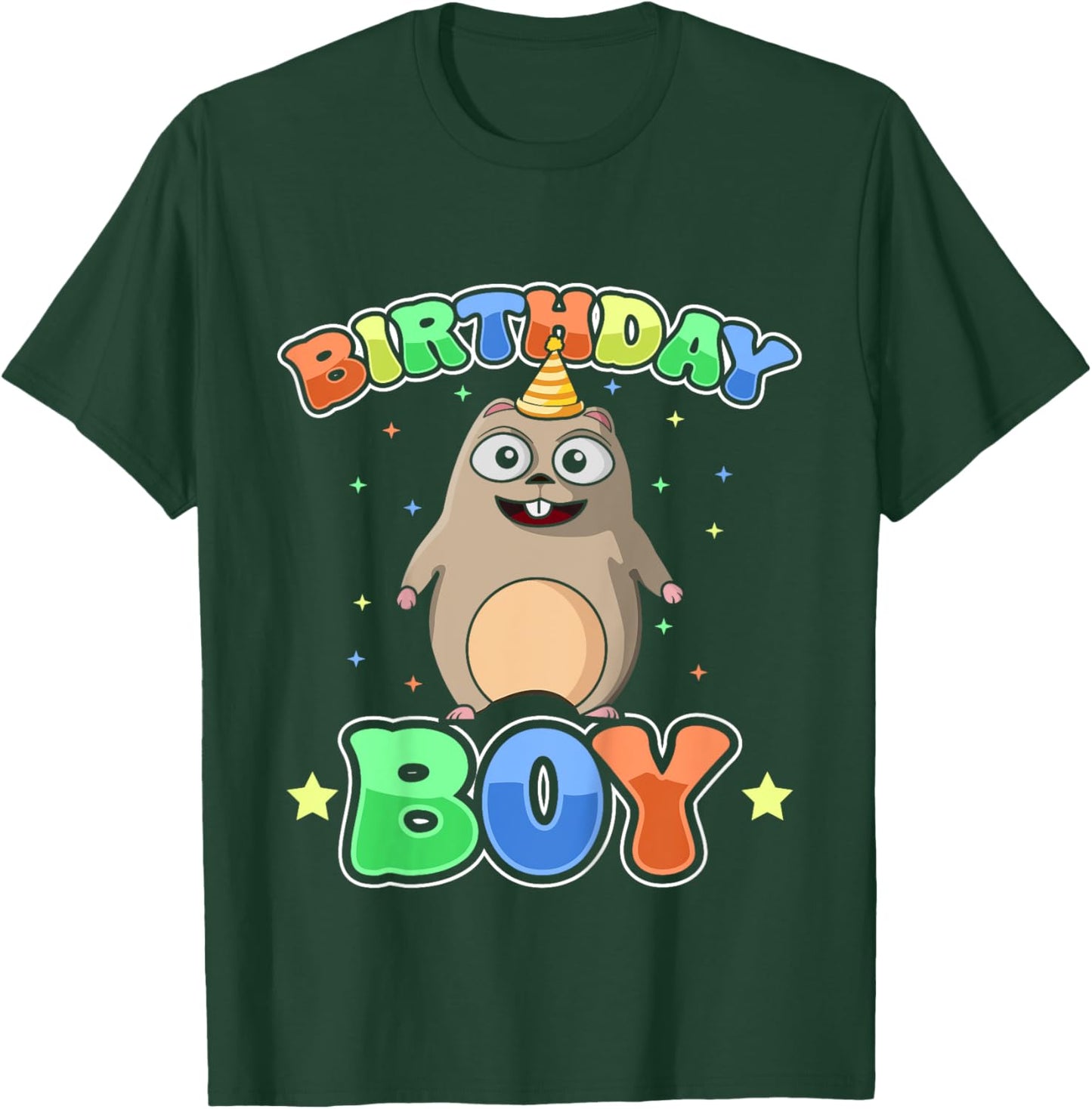 Kids Birthday Boy Lemming Outfit for Gamers and Animal Lovers T-Shirt - T-Shirt | Forest