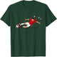 Fussball Tackling UND GRÄTSCHE IN ROT UND Weiss Comic T-Shirt - T-Shirt | Forest