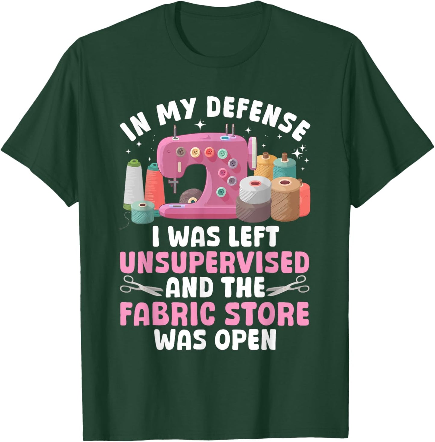 Funny Quilting Design Women Sewing Sew Quilter Sewer T-Shirt - T-Shirt | Forest