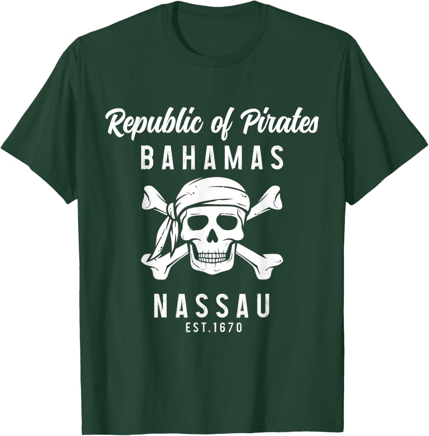 Nassau Bahamas Est. 1670 T-Shirt - T-Shirt | Forest