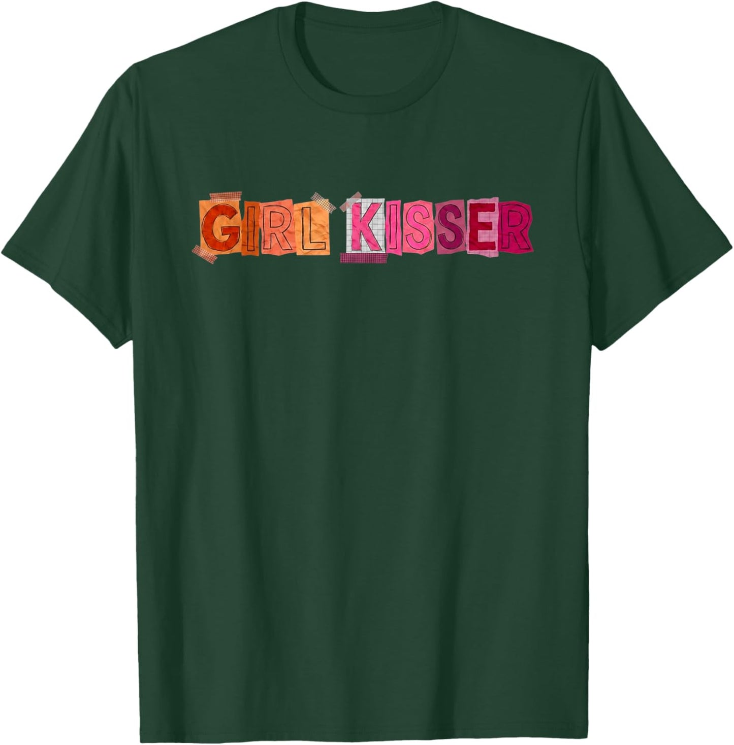 Girl Kisser Lesbian Bisexual Pride Month LGBTQ Support LGBT T-Shirt - T-Shirt | Forest