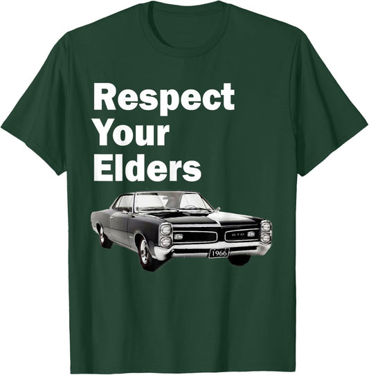 1966 66 GTO Classic Car Old School Muscle Car T-Shirt - T-Shirt | Forest