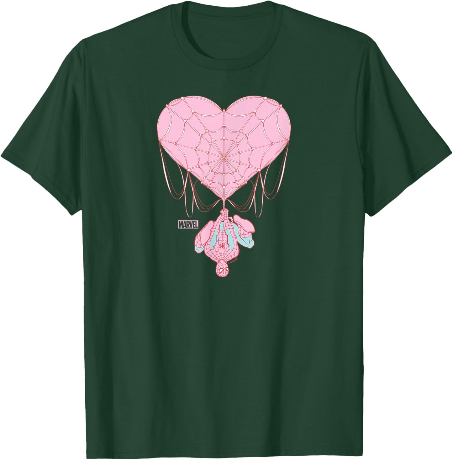 Spider-Man - Web Heart Valentine's Day T-Shirt - T-Shirt | Forest