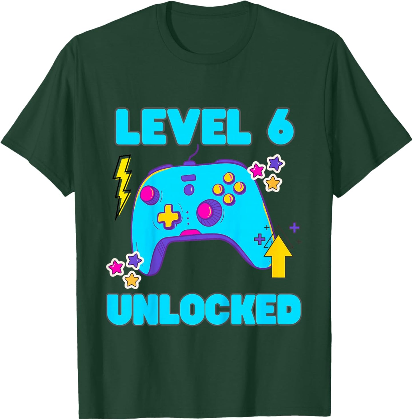 Kids Level 6 Unlocked T-Shirt - T-Shirt | Forest