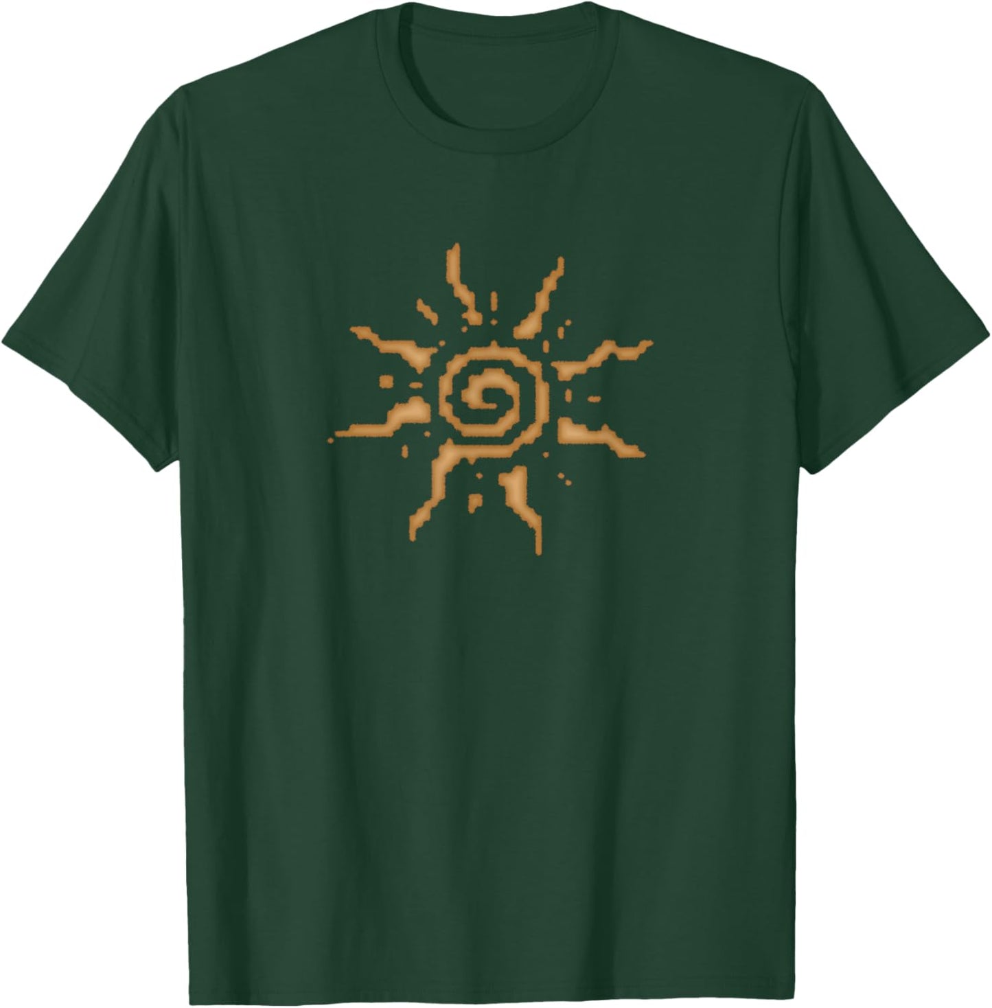 Spiral Sun Boho Hippie Fairy Grunge Goblin Vintage Graphic T-Shirt - T-Shirt | Forest