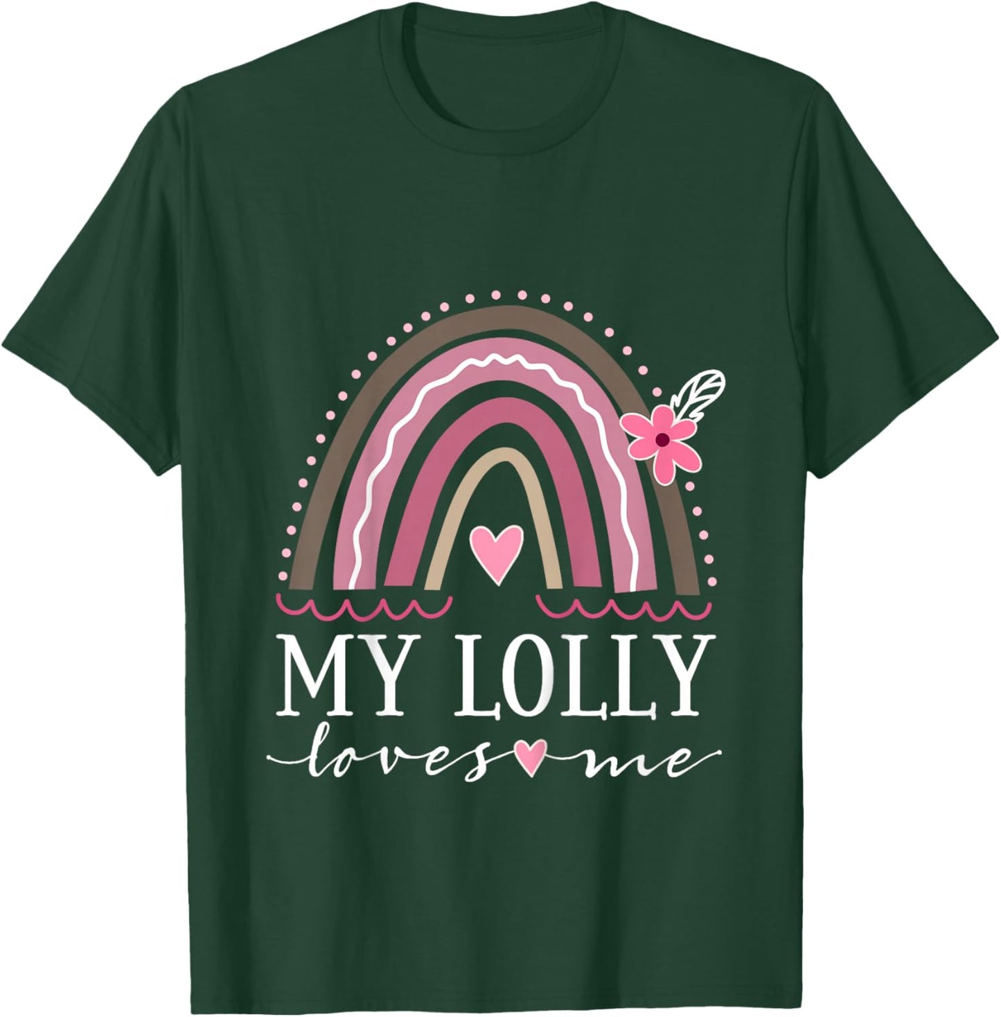 My Lolly Loves Me Granddaughter Rainbow T-Shirt - T-Shirt | Forest