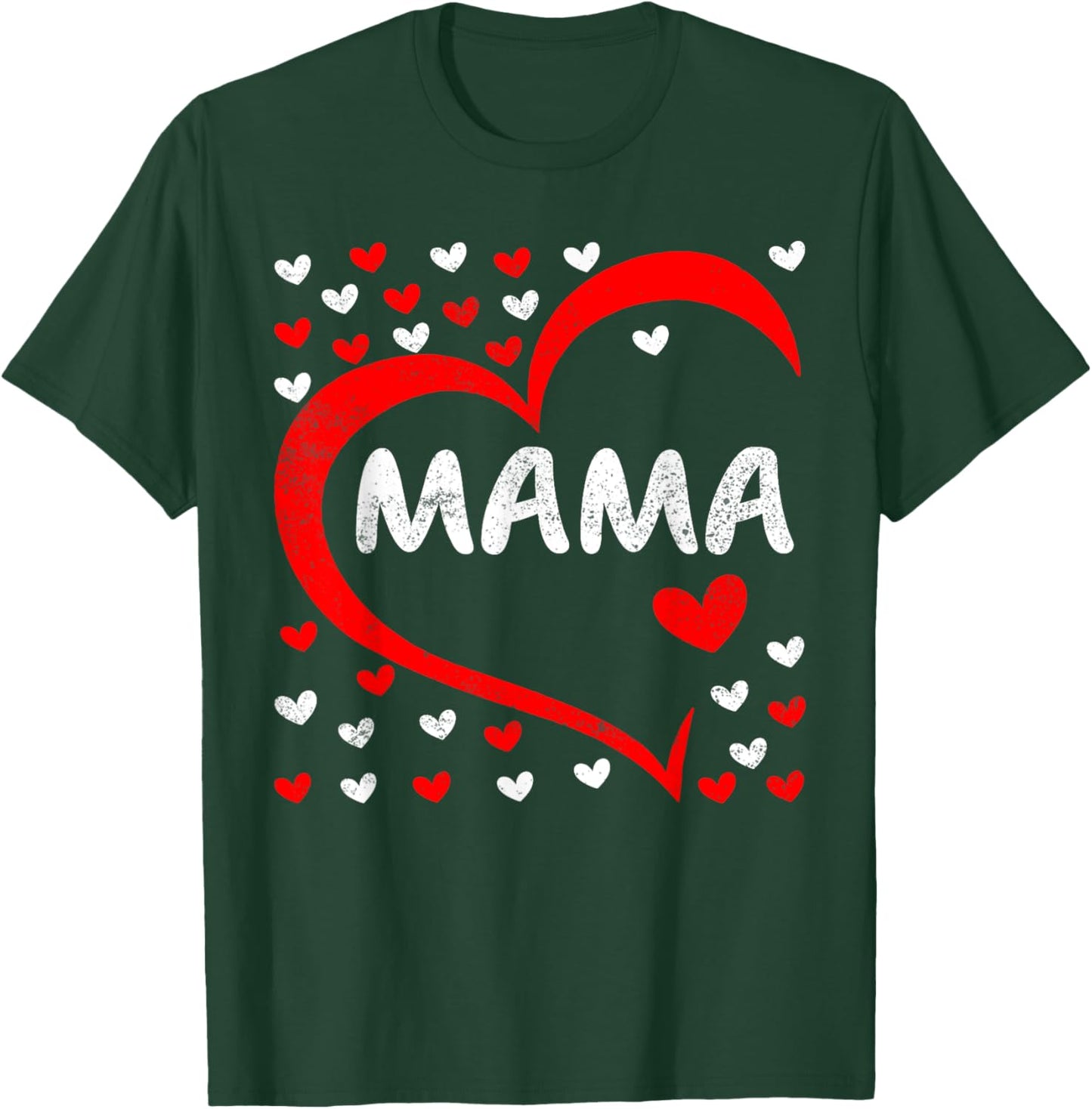 Mama Is My Valentine Love Hearts Boys Girls Valentines Day T-Shirt - T-Shirt | Forest