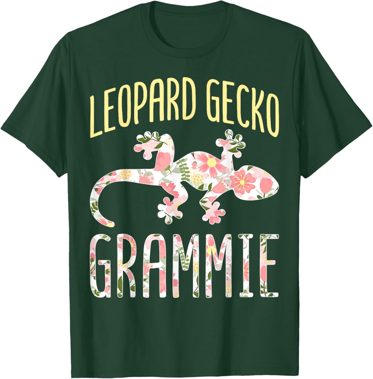 Leopard Gecko Grammie Reptile Lizard Gecko Keeper Grandma T-Shirt - T-Shirt | Forest