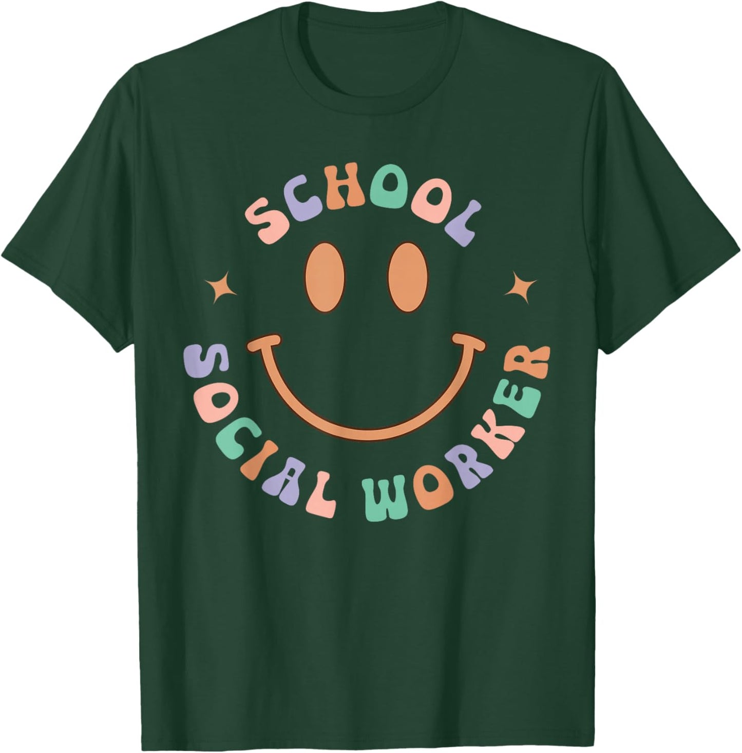 School Social Worker Social Work Month T-Shirt - T-Shirt | Forest
