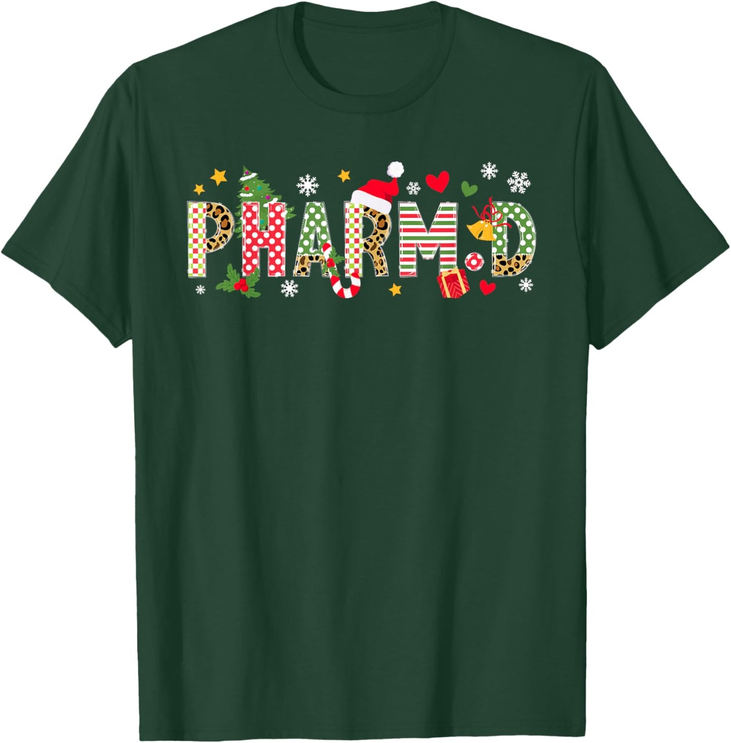 PharmD Christmas Doctor Of Pharmacy Xmas Party T-Shirt - T-Shirt | Forest