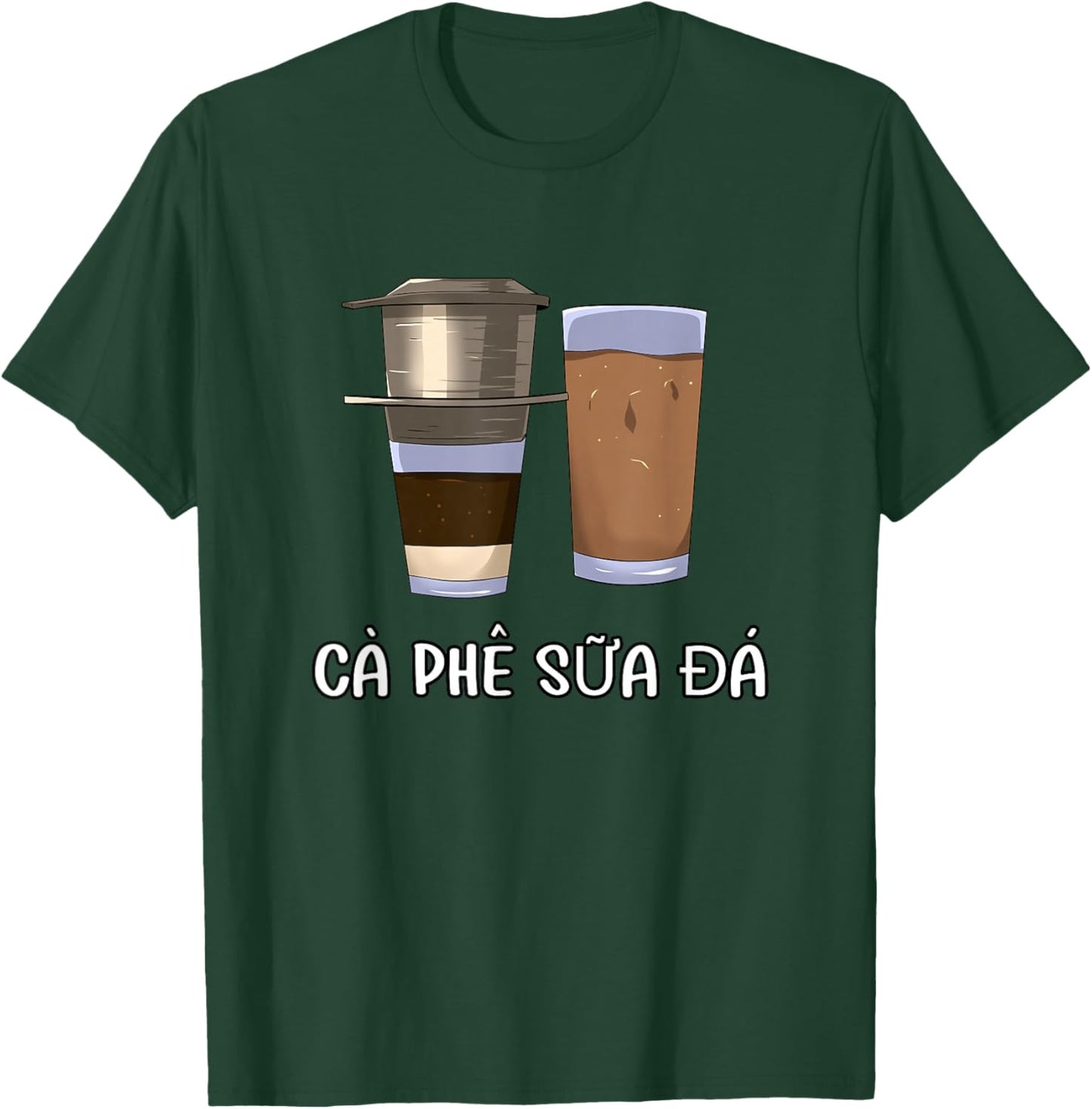 Vietnam Vietnamienne Vietnamien Café Ca Phe SUA Da T-Shirt - T-Shirt | Forest