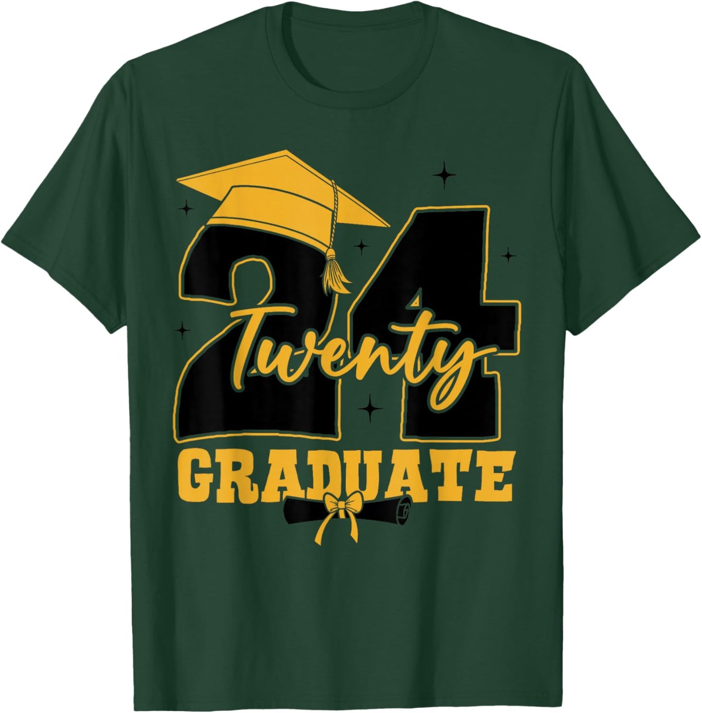 2024 Graduate Class of 2024 Senior High School Graduation T-Shirt - T-Shirt | Forest