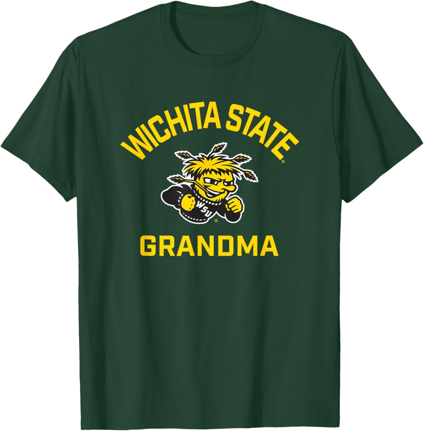 Wichita State University Shockers Arched Grandma T-Shirt - T-Shirt | Forest