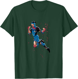 Invincible Blue Suit Battle Damage T-Shirt - T-Shirt | Forest