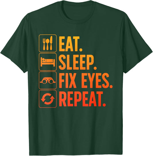 Eye Surgeon Art Women Eye Doctor Ophthalmologist T-Shirt - T-Shirt | Forest