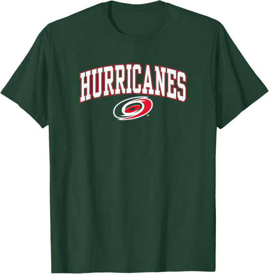 Carolina Hurricanes Arch Over Black Officially Licensed T-Shirt - T-Shirt | Forest