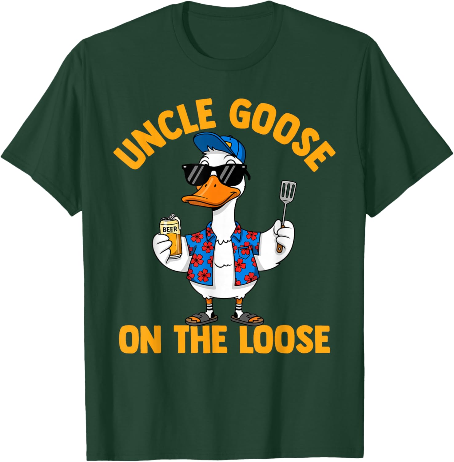 Uncle Goose on The Loose Brother Family Father's Day T-Shirt - T-Shirt | Forest