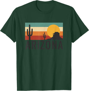 Arizona Desert Sunset Kids Cactus Saguaro State Pride Travel T-Shirt - T-Shirt | Forest