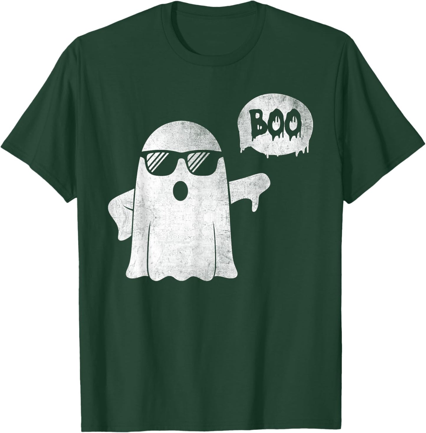 Thumbs Down Boo Ghost Funny Halloween Spooky Boo Men Women T-Shirt - T-Shirt | Forest
