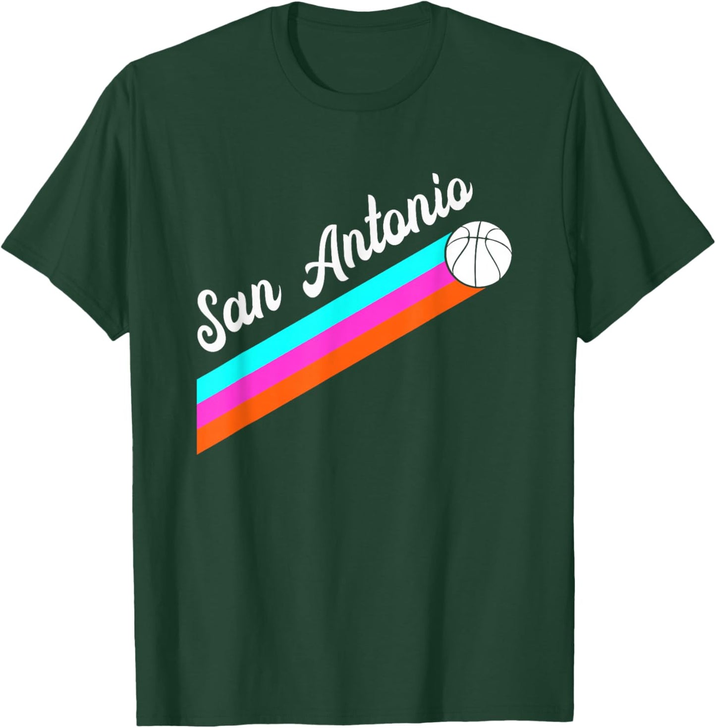 San Antonio Name Throwback Design - Classic Vintage Design T-Shirt - T-Shirt | Forest