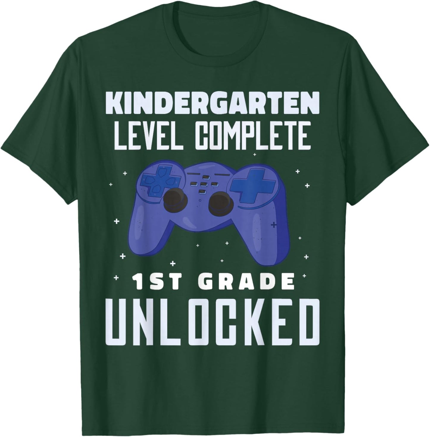 Kindergarten Level Complete 1st Grade Level Unlocked T-Shirt - T-Shirt | Forest