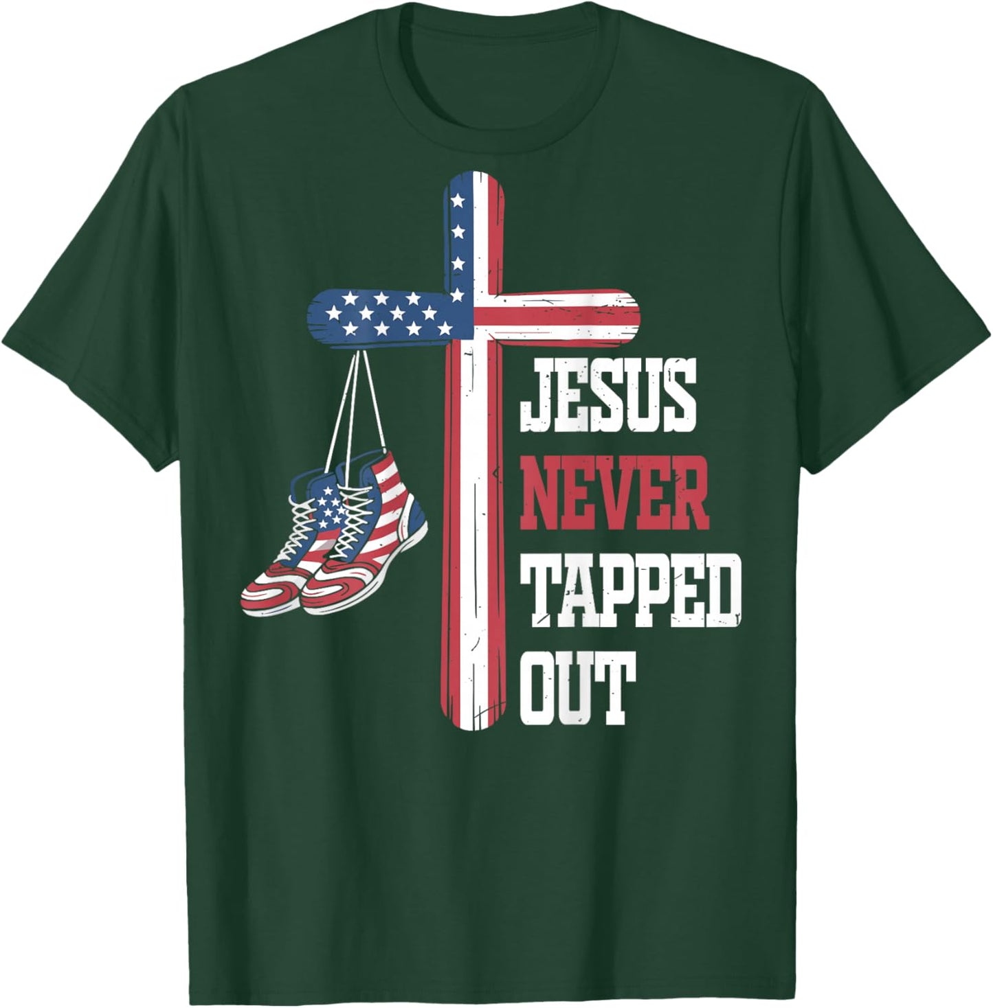 US Flag Men T-Shirt - T-Shirt | Forest