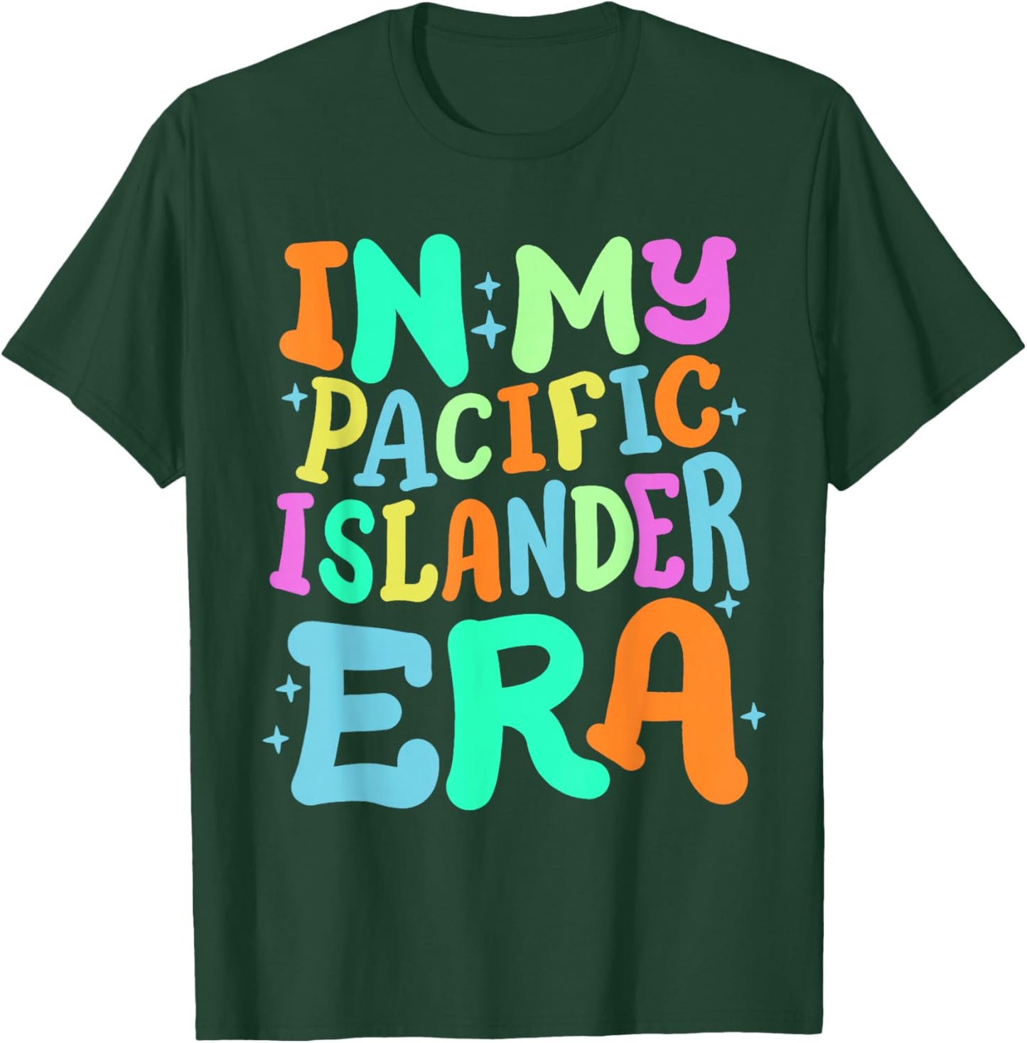 In My Pacific Islander Era Retro Groovy Asian American AAPI T-Shirt - T-Shirt | Forest