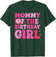 Mommy of The Birthday Girl Family Groovy Birthday Party T-Shirt - T-Shirt | Forest