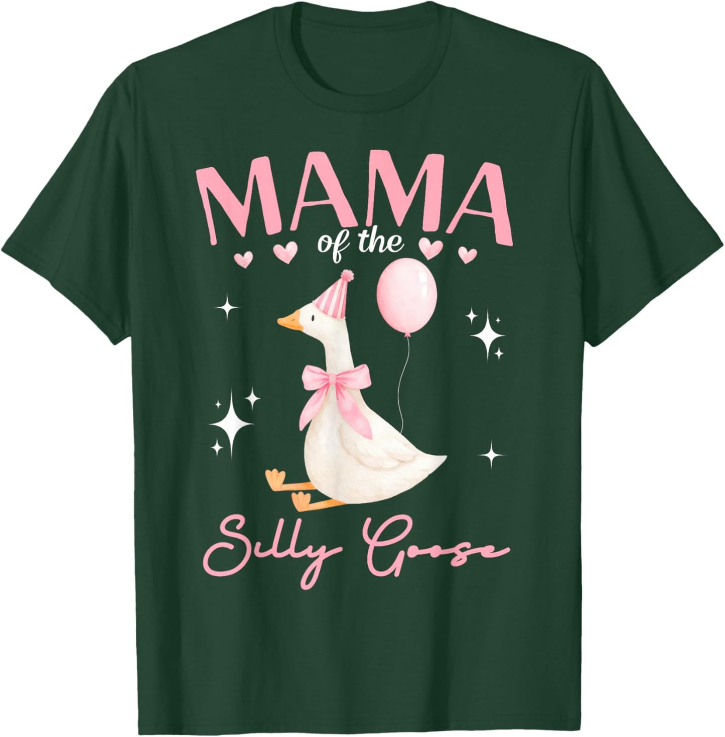 Mama of The Silly Goose Birthday Party Family Matching T-Shirt - T-Shirt | Forest