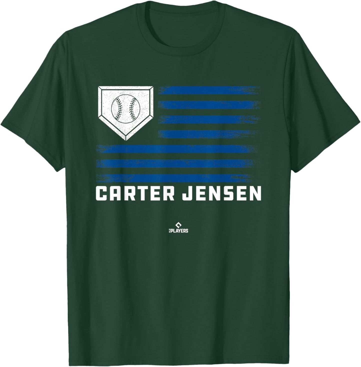 Vintage Flag Gameday Carter Jensen Prospect Baseball Fan T-Shirt - T-Shirt | Forest