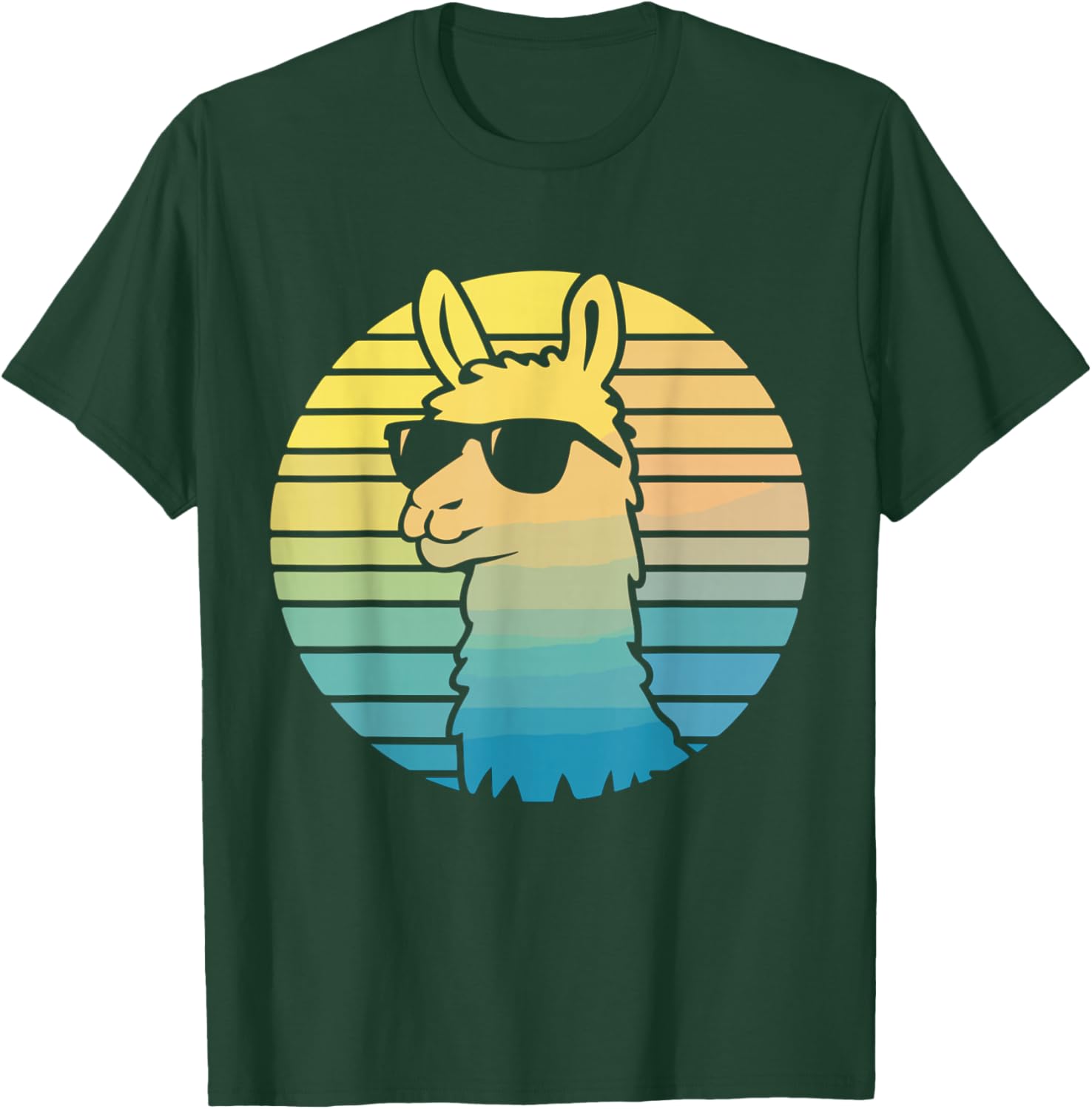 Alpaca Lover Llama Vintage T-Shirt - T-Shirt | Forest