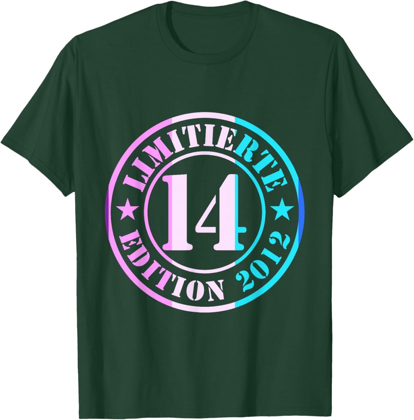 14. Geburtstag Junge Mädchen Limited Edition 2012 Jahre T-Shirt - T-Shirt | Forest
