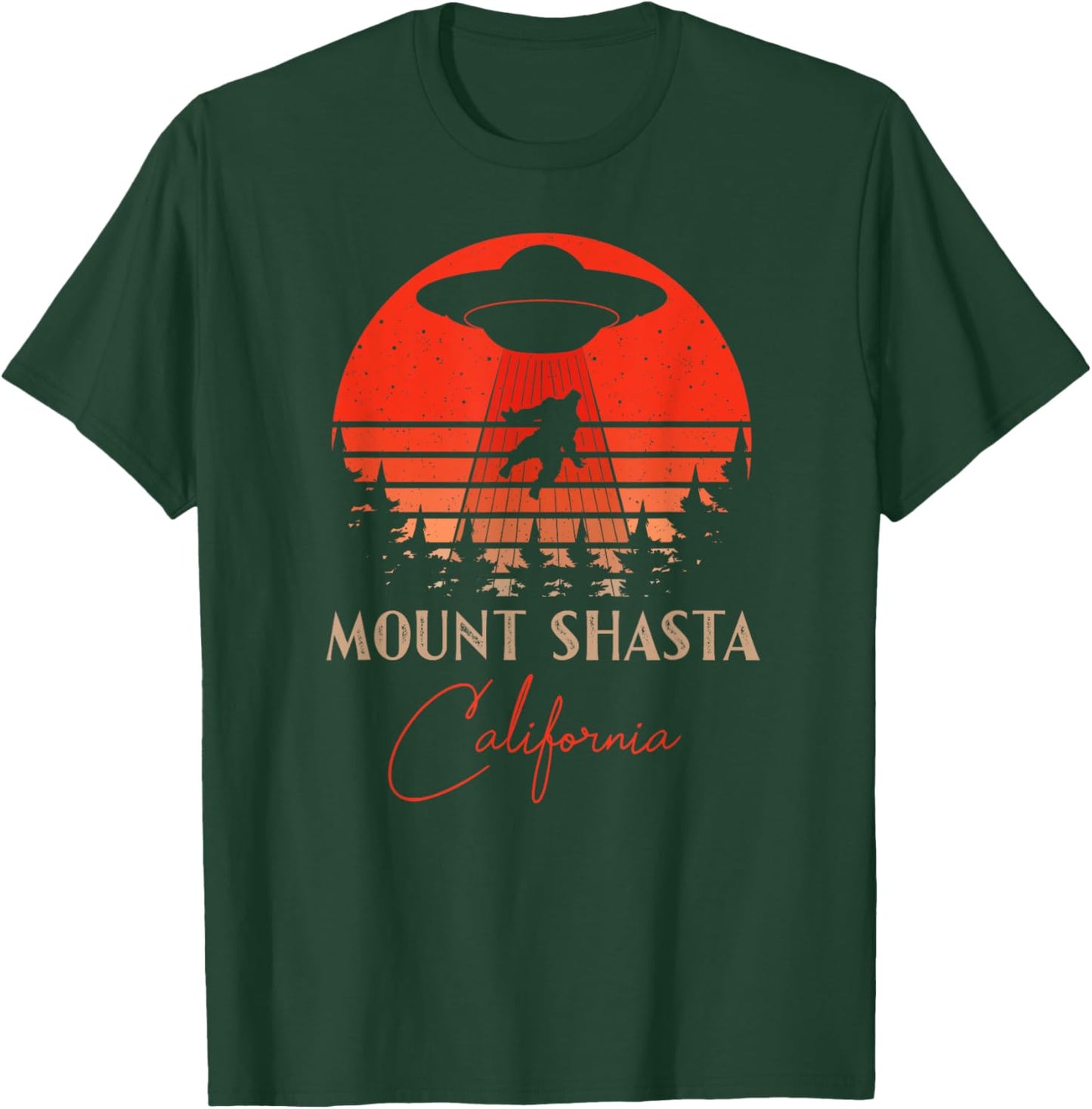 Mount Shasta California Souvenir Hiking T-Shirt - T-Shirt | Forest