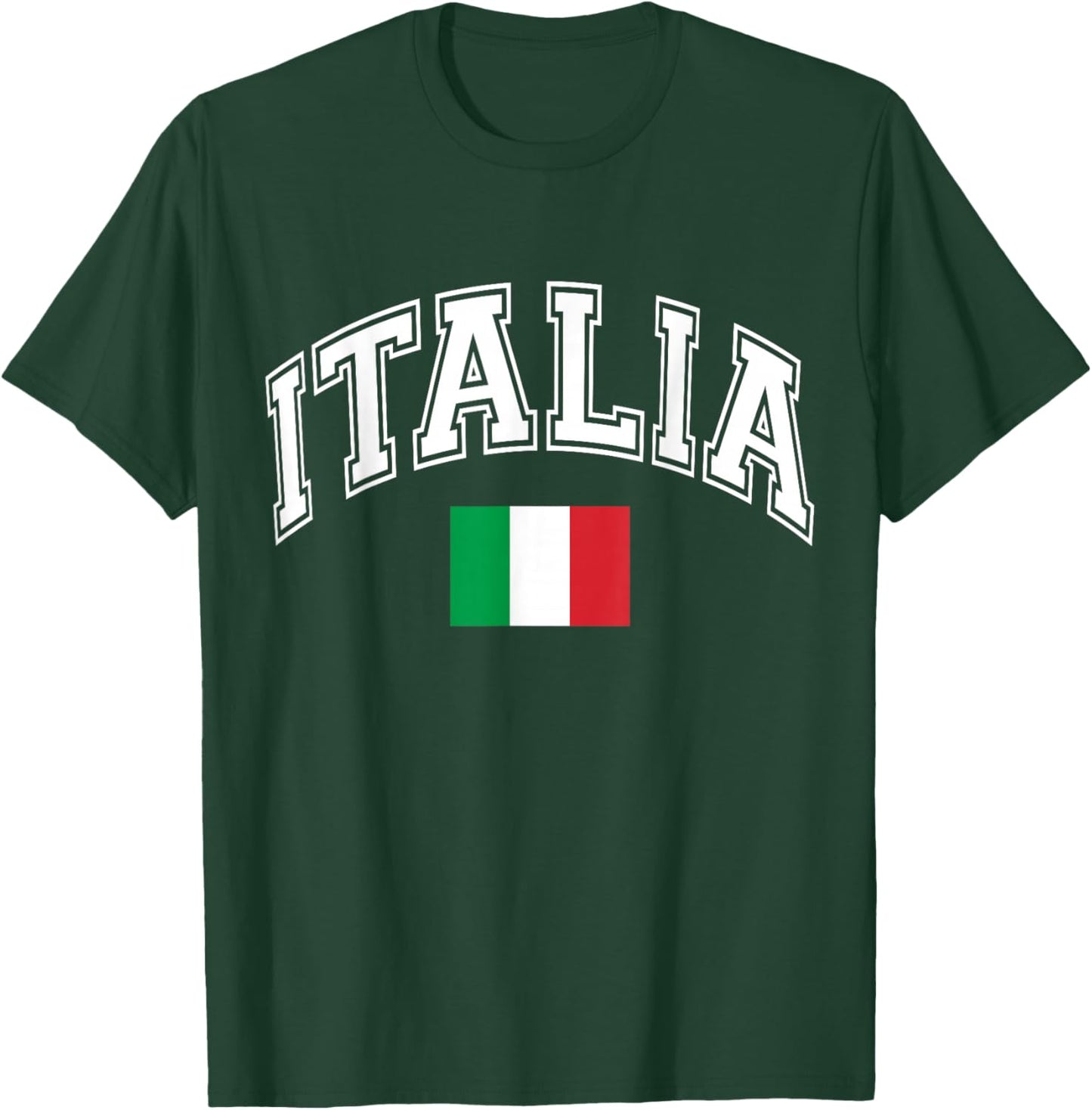 Italy Italian Flag Italia T-Shirt - T-Shirt | Forest