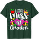 Little Miss 1st Grader Back To School Teachers Students Men Women Kids T-Shirt - T-Shirt | Forest